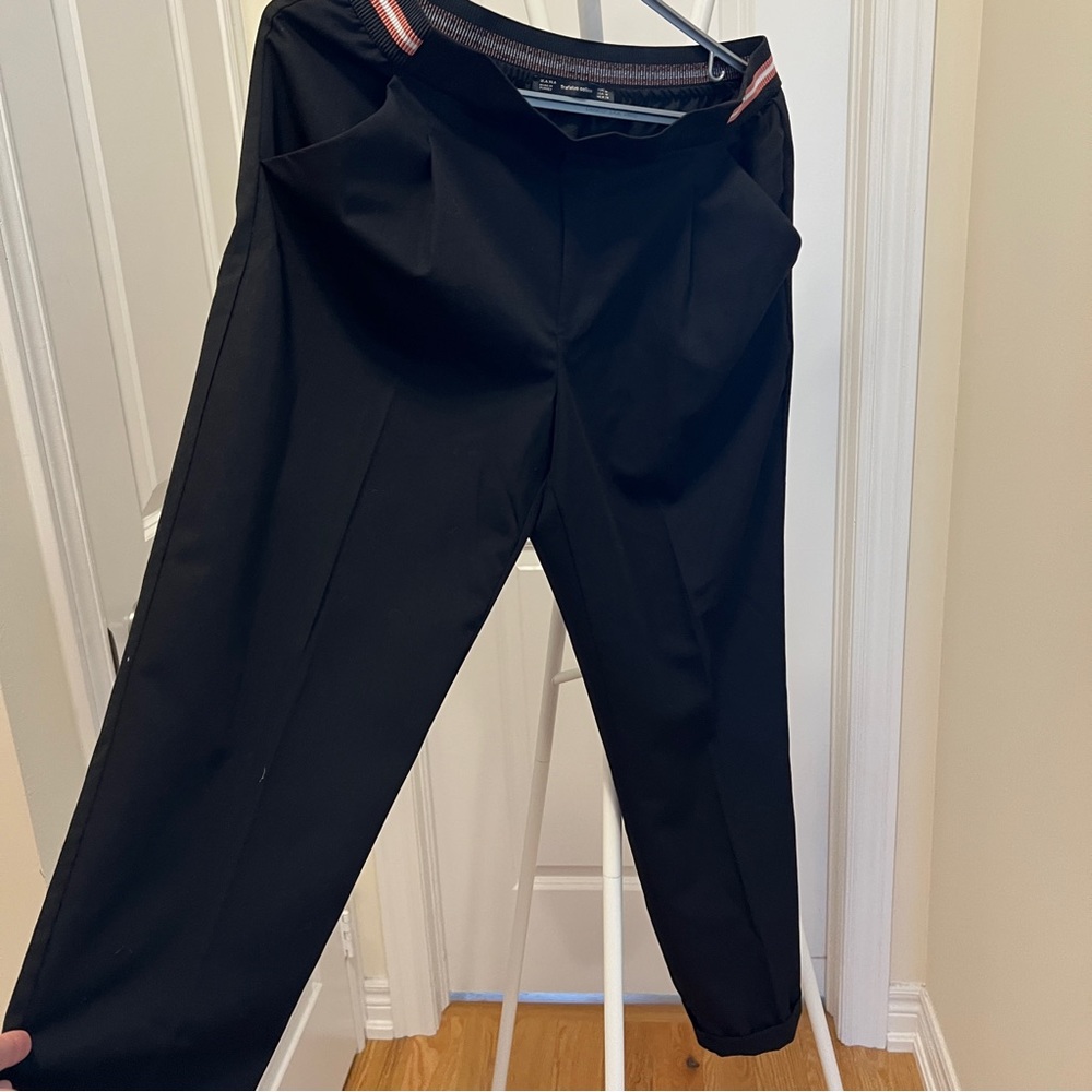 Zara elastic waist pants